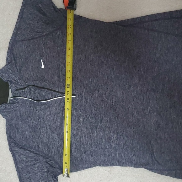 NIKE DRI Fit purple Performance Shirt. Xl. Half Zip. Thumb Holes - Picture 7 of 12